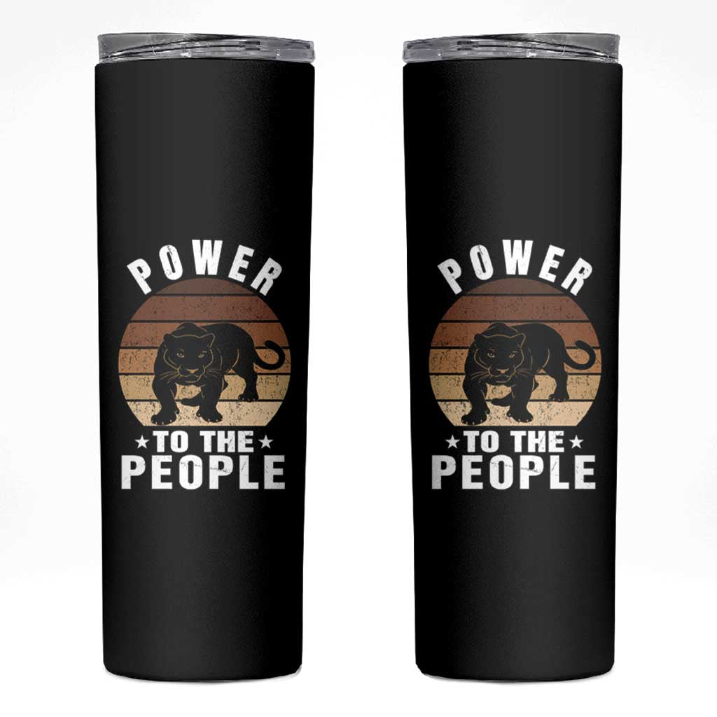 Black Panther Party Skinny Tumbler Power To The People Black History