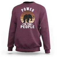 Black Panther Party Sweatshirt Power To The People Black History