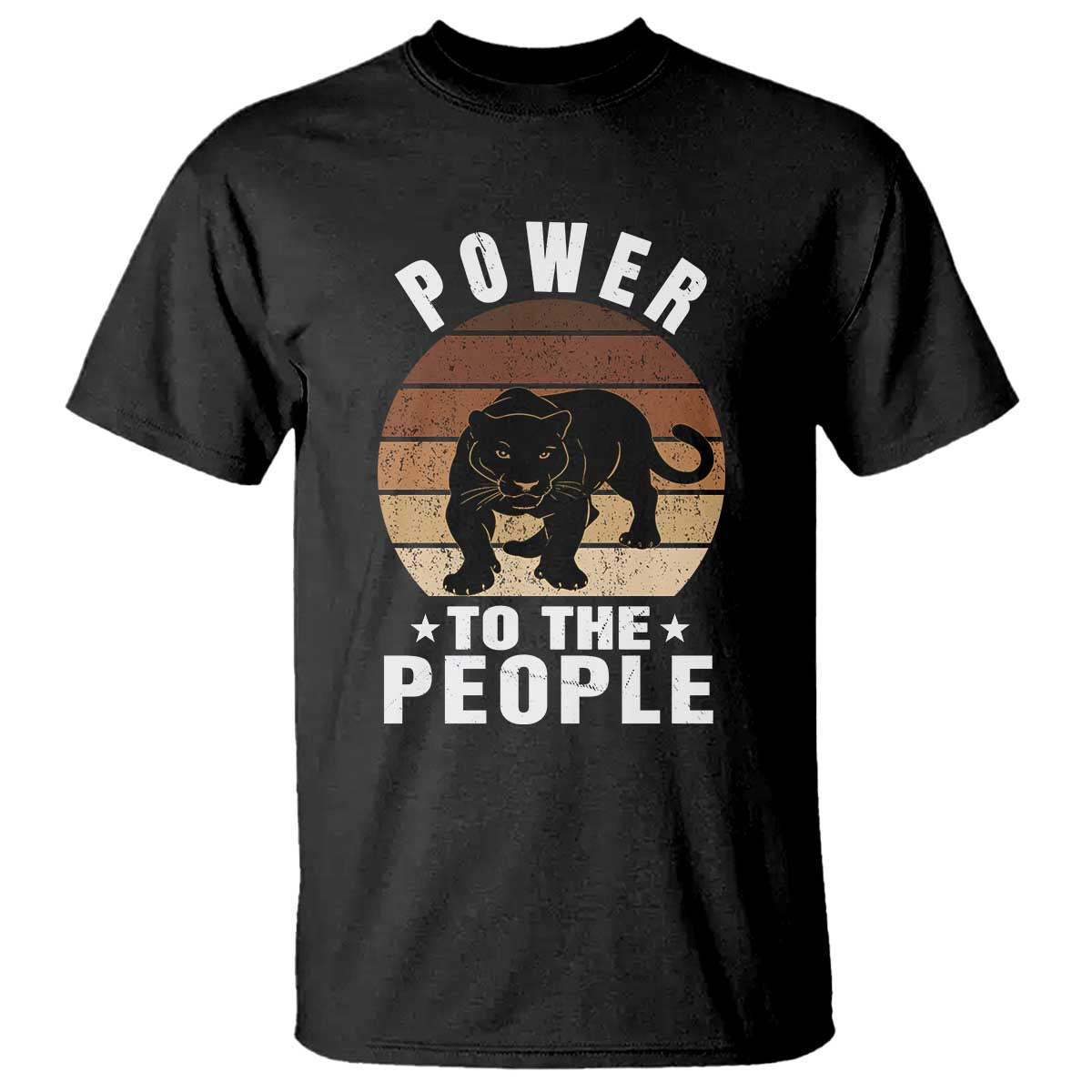 Black Panther Party T Shirt Power To The People Black History