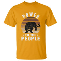 Black Panther Party T Shirt Power To The People Black History