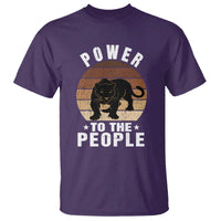 Black Panther Party T Shirt Power To The People Black History