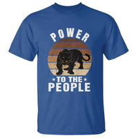 Black Panther Party T Shirt Power To The People Black History