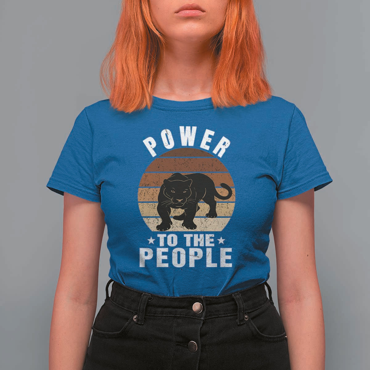 Black Panther Party T Shirt For Women Power To The People Black History