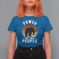 Black Panther Party T Shirt For Women Power To The People Black History