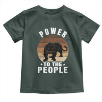 Black Panther Party Toddler T Shirt Power To The People Black History
