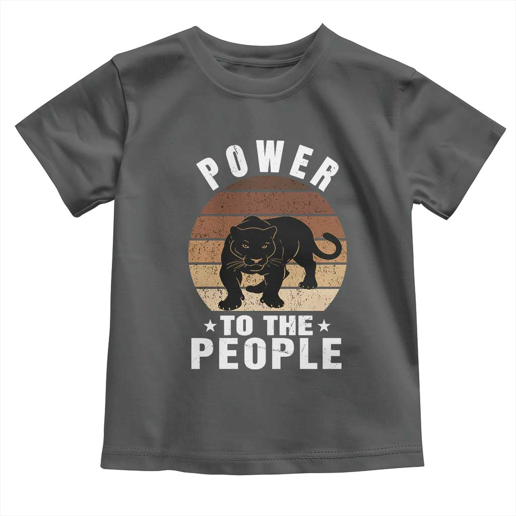 Black Panther Party Toddler T Shirt Power To The People Black History