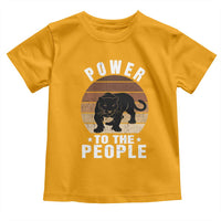 Black Panther Party Toddler T Shirt Power To The People Black History