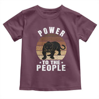 Black Panther Party Toddler T Shirt Power To The People Black History