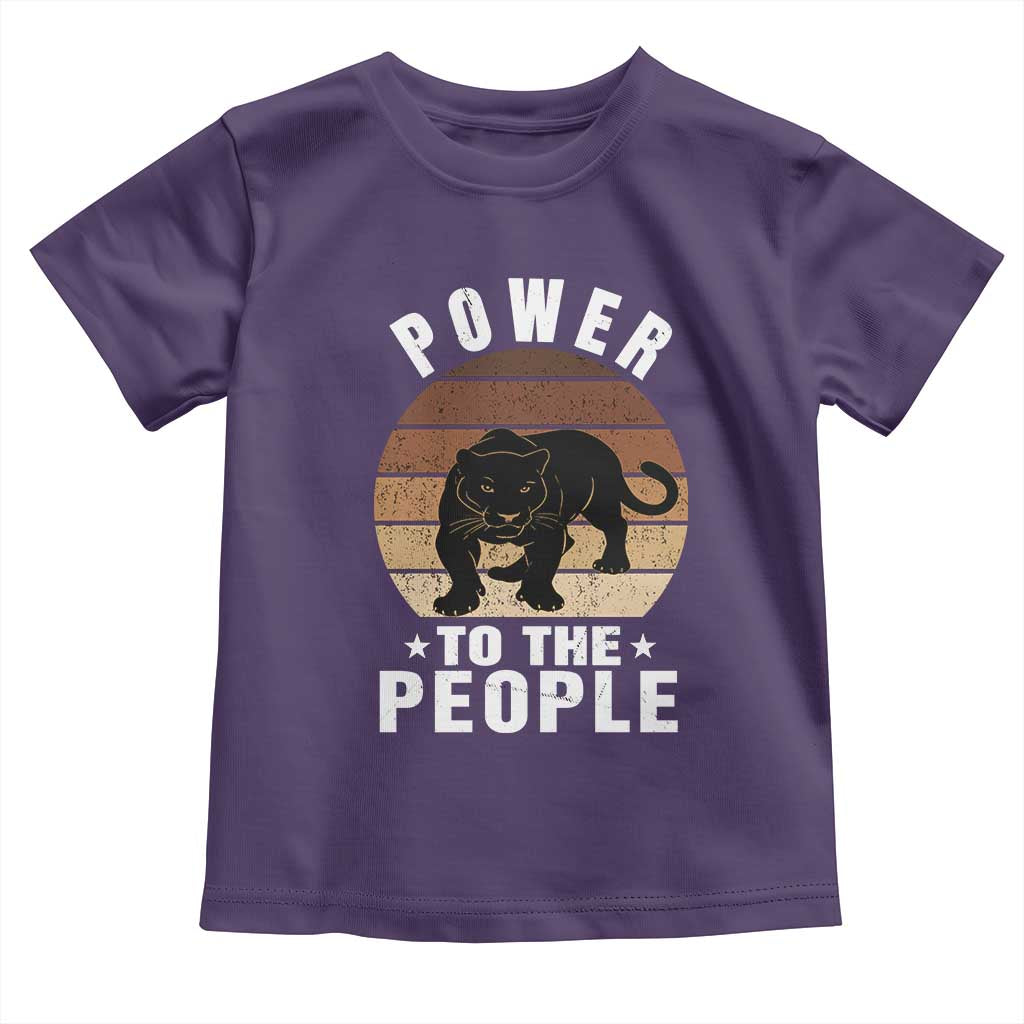 Black Panther Party Toddler T Shirt Power To The People Black History