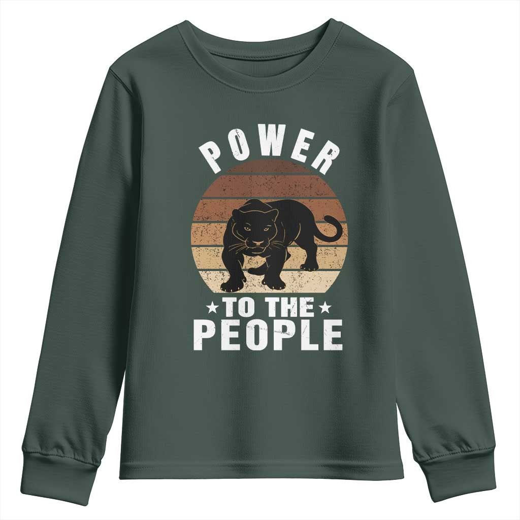 Black Panther Party Youth Sweatshirt Power To The People Black History