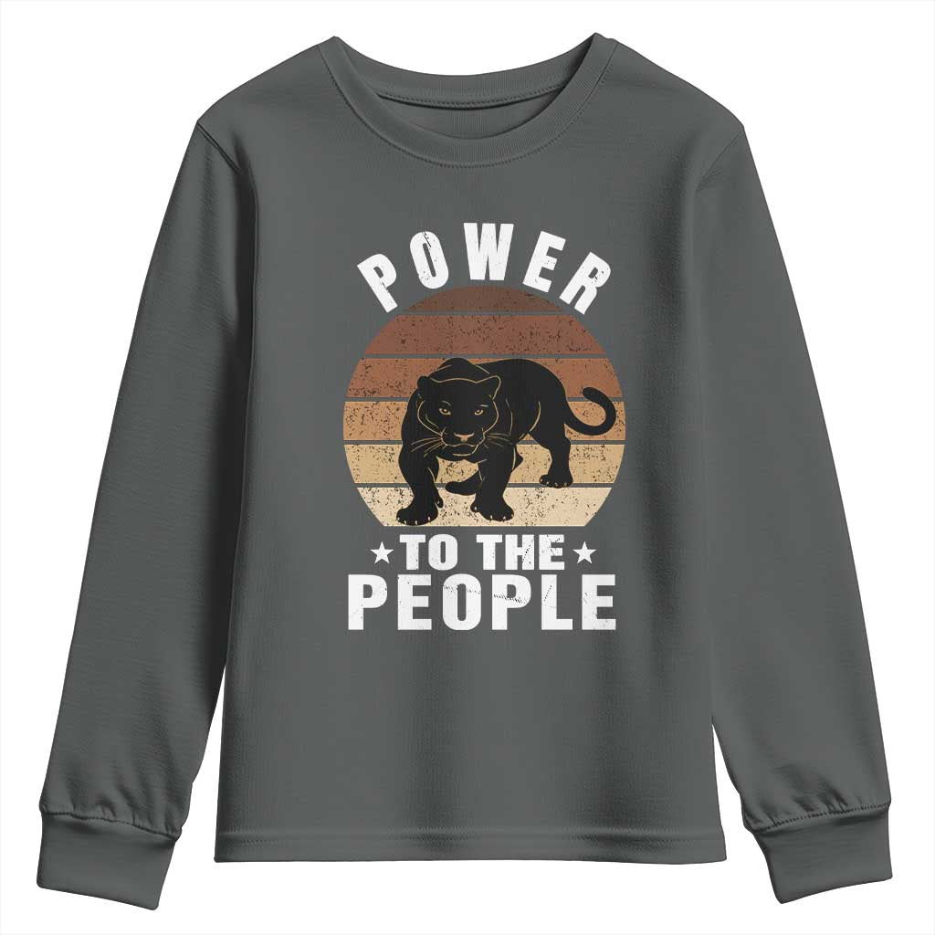 Black Panther Party Youth Sweatshirt Power To The People Black History