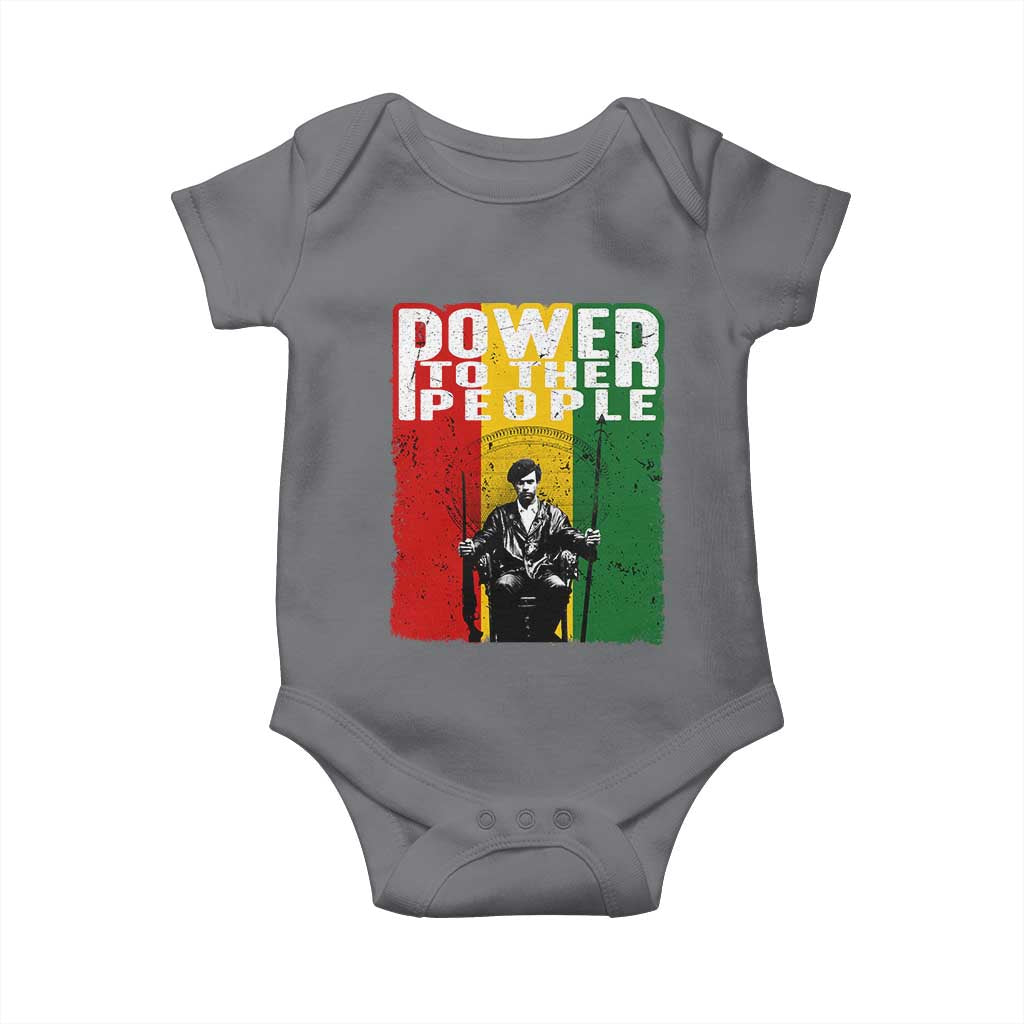 Black Panther Party Huey P. Newton Baby Onesie Power To The People Black History