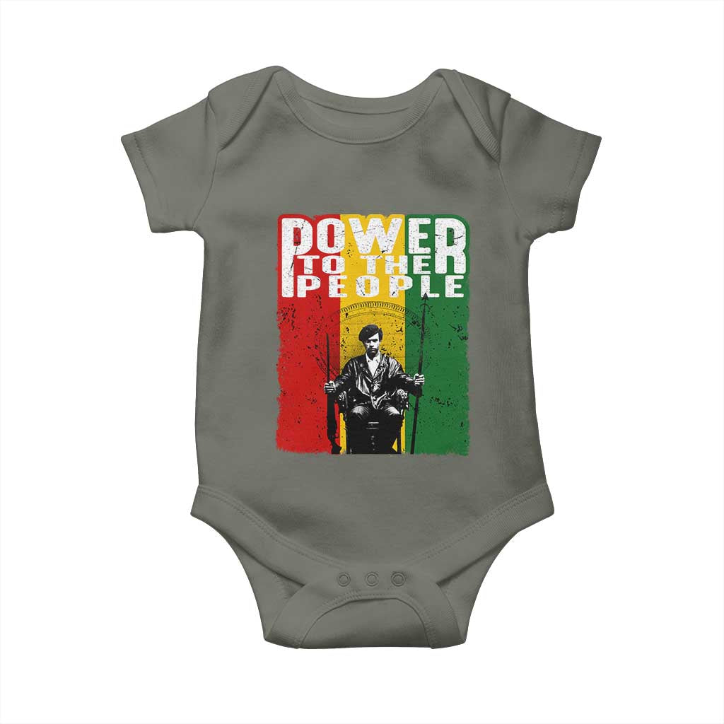 Black Panther Party Huey P. Newton Baby Onesie Power To The People Black History