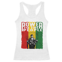Black Panther Party Huey P. Newton Racerback Tank Top Power To The People Black History