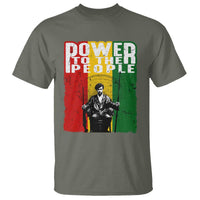 Black Panther Party Huey P. Newton T Shirt Power To The People Black History