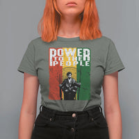 Black Panther Party Huey P. Newton T Shirt For Women Power To The People Black History