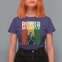 Black Panther Party Huey P. Newton T Shirt For Women Power To The People Black History