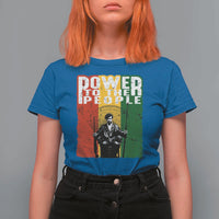 Black Panther Party Huey P. Newton T Shirt For Women Power To The People Black History