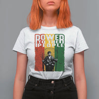 Black Panther Party Huey P. Newton T Shirt For Women Power To The People Black History