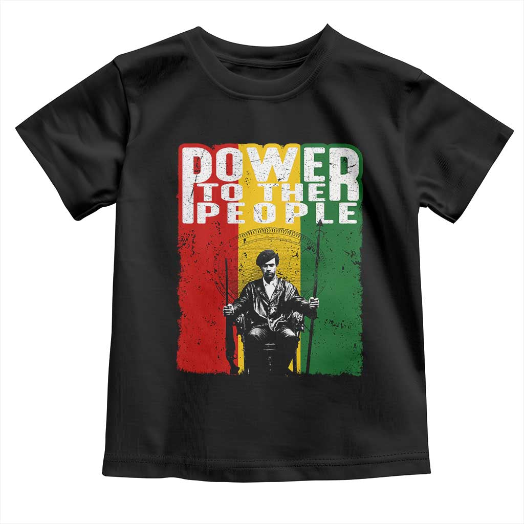 Black Panther Party Huey P. Newton Toddler T Shirt Power To The People Black History
