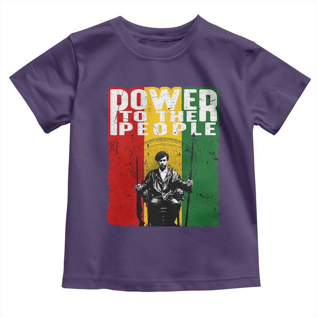 Black Panther Party Huey P. Newton Toddler T Shirt Power To The People Black History