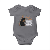 Angela Davis Baby Onesie I Am Changing The Things I Cannot Accept Black Panther Party History