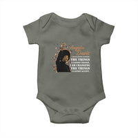 Angela Davis Baby Onesie I Am Changing The Things I Cannot Accept Black Panther Party History