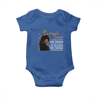 Angela Davis Baby Onesie I Am Changing The Things I Cannot Accept Black Panther Party History