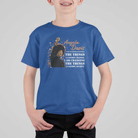 Angela Davis T Shirt For Kid I Am Changing The Things I Cannot Accept Black Panther Party History