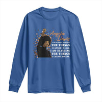Angela Davis Long Sleeve Shirt I Am Changing The Things I Cannot Accept Black Panther Party History