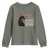 Angela Davis Youth Sweatshirt I Am Changing The Things I Cannot Accept Black Panther Party History