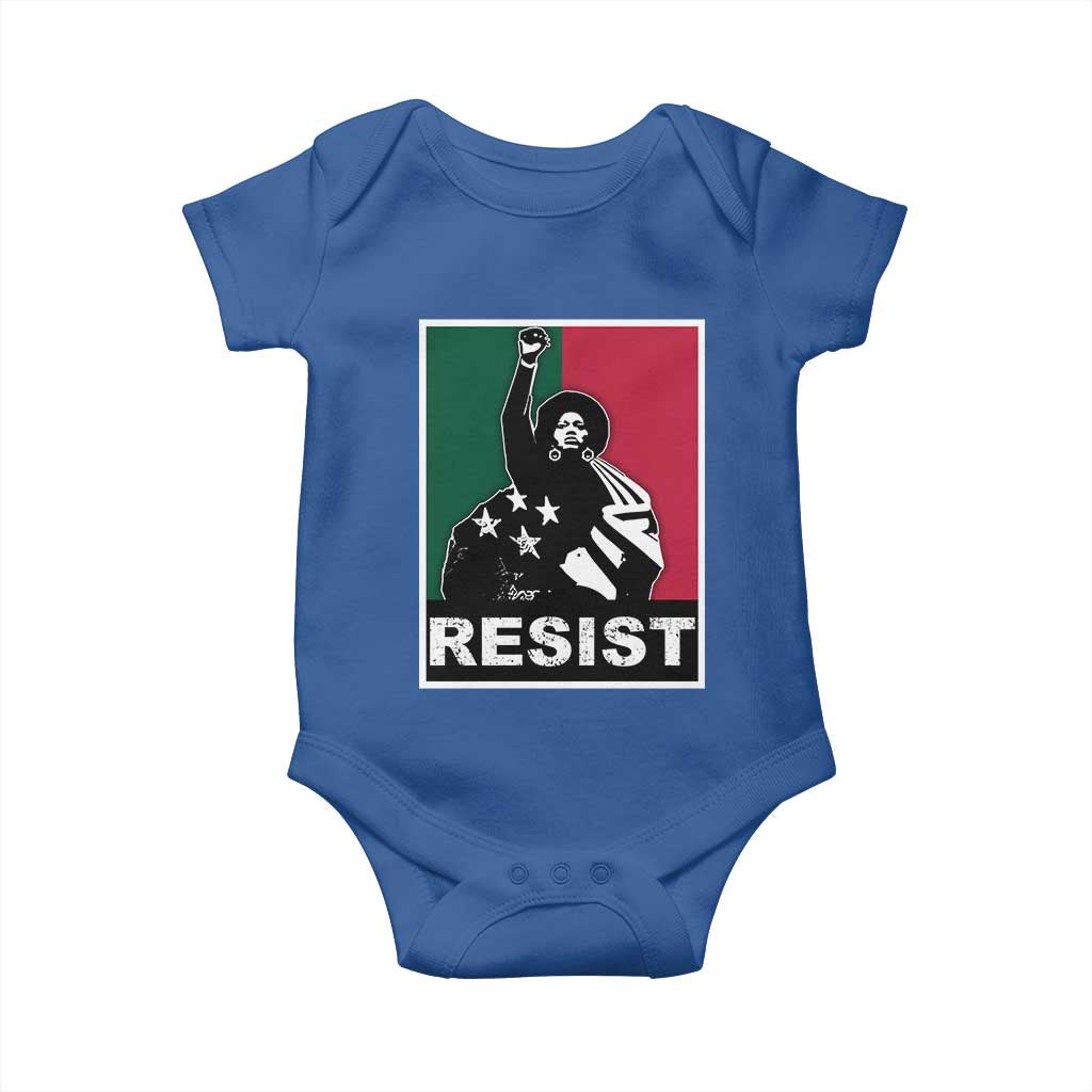 Resist Angela Davis Baby Onesie Black Panther Party History Civil Rights
