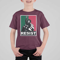 Resist Angela Davis T Shirt For Kid Black Panther Party History Civil Rights