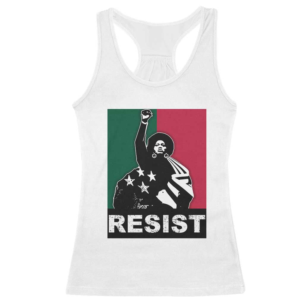 Resist Angela Davis Racerback Tank Top Black Panther Party History Civil Rights