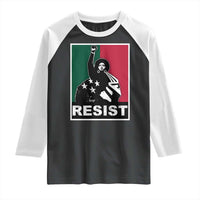 Resist Angela Davis Raglan Shirt Black Panther Party History Civil Rights