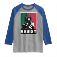 Resist Angela Davis Raglan Shirt Black Panther Party History Civil Rights
