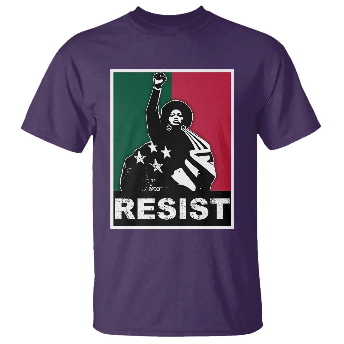 Resist Angela Davis T Shirt Black Panther Party History Civil Rights