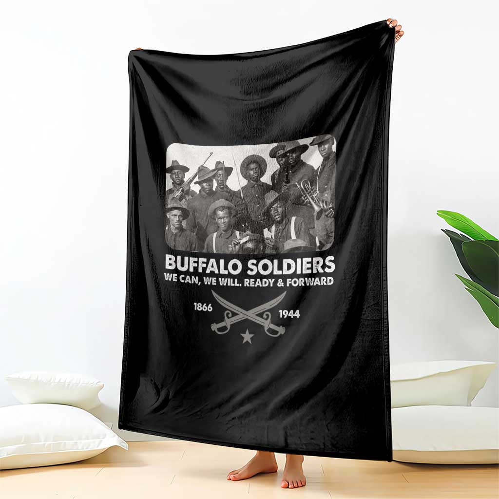 Buffalo Soldiers Throw Blanket We Can We Will Ready Forward Black History - Wonder Print Shop