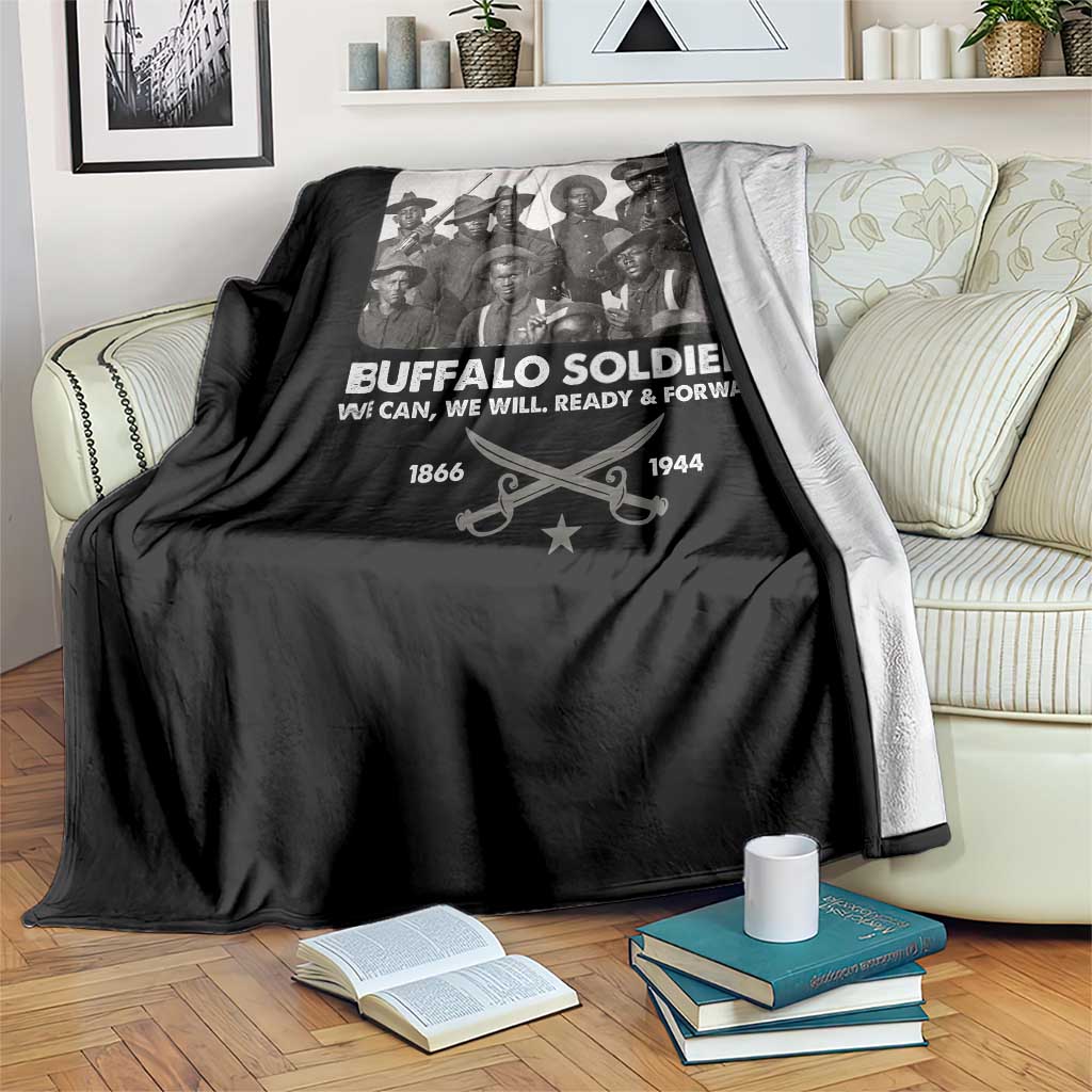 Buffalo Soldiers Throw Blanket We Can We Will Ready Forward Black History - Wonder Print Shop