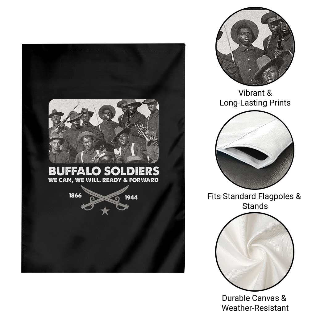 Buffalo Soldiers Garden Flag We Can We Will Ready Forward Black History - Wonder Print Shop