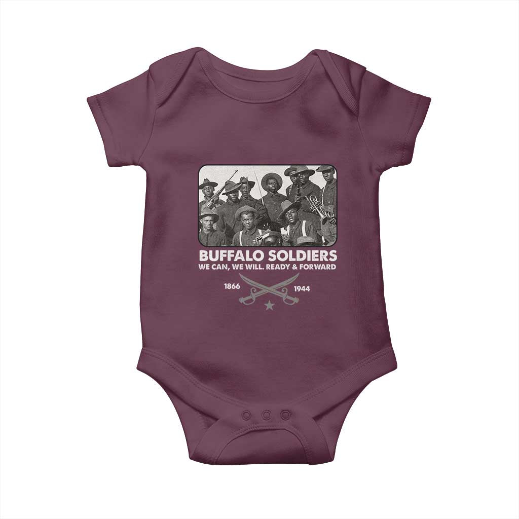 Buffalo Soldiers Baby Onesie We Can We Will Ready Forward Black History