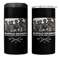 Buffalo Soldiers 4 in 1 Can Cooler Tumbler We Can We Will Ready Forward Black History - Wonder Print Shop