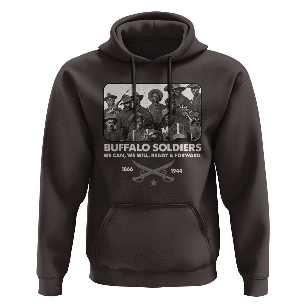 Buffalo Soldiers Hoodie We Can We Will Ready Forward Black History