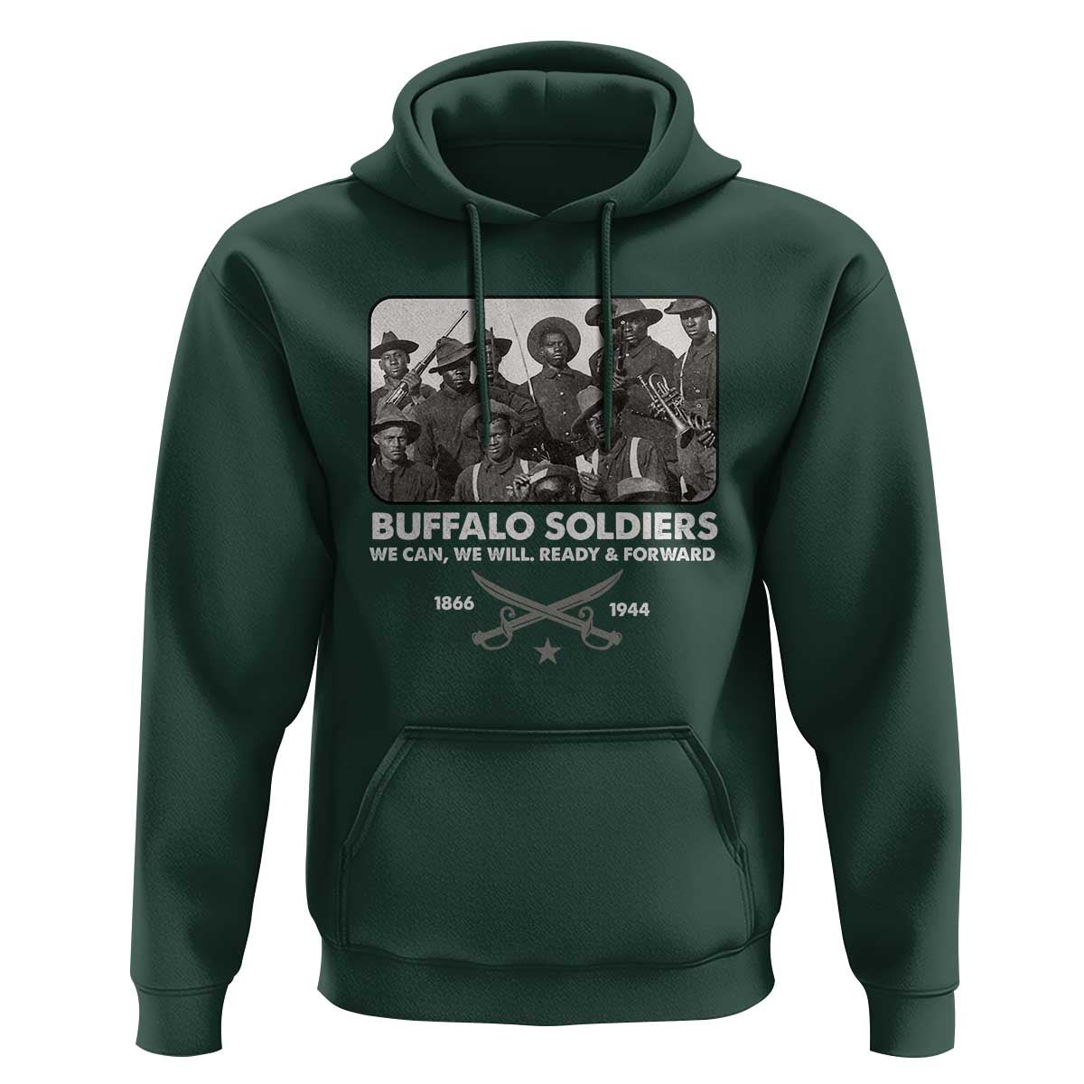 Buffalo Soldiers Hoodie We Can We Will Ready Forward Black History