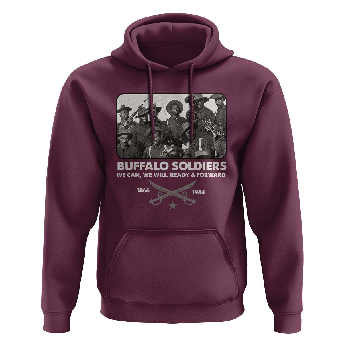 Buffalo Soldiers Hoodie We Can We Will Ready Forward Black History