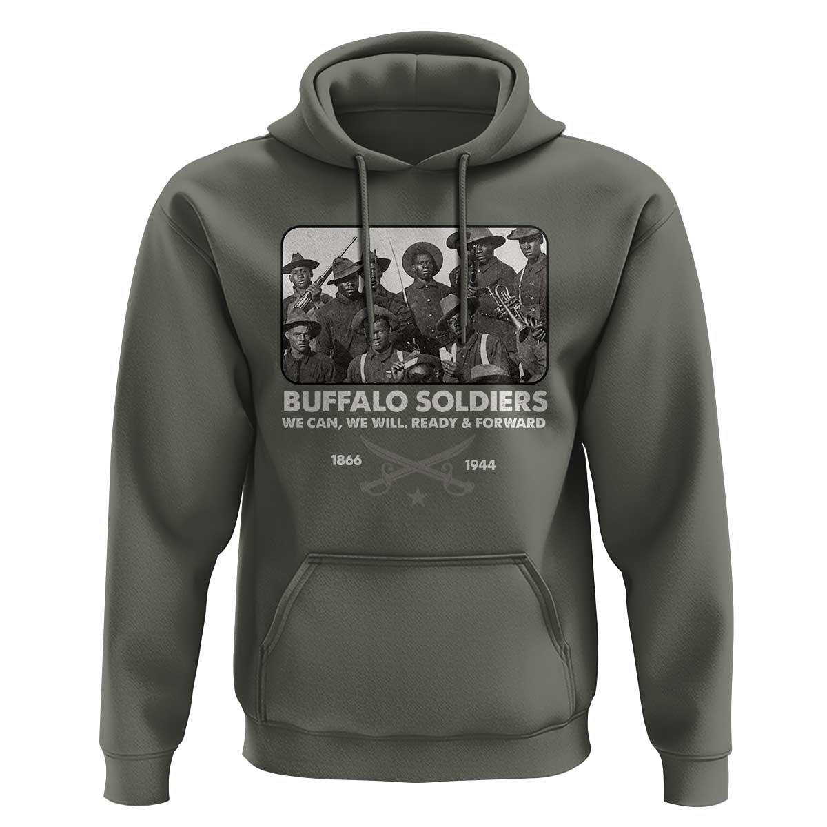 Buffalo Soldiers Hoodie We Can We Will Ready Forward Black History
