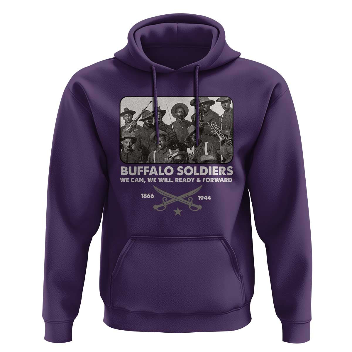 Buffalo Soldiers Hoodie We Can We Will Ready Forward Black History