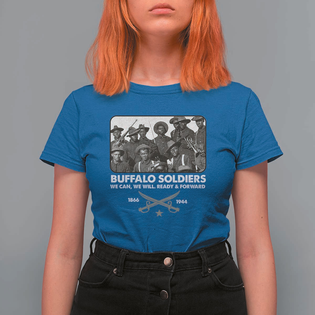 Buffalo Soldiers T Shirt For Women We Can We Will Ready Forward Black History