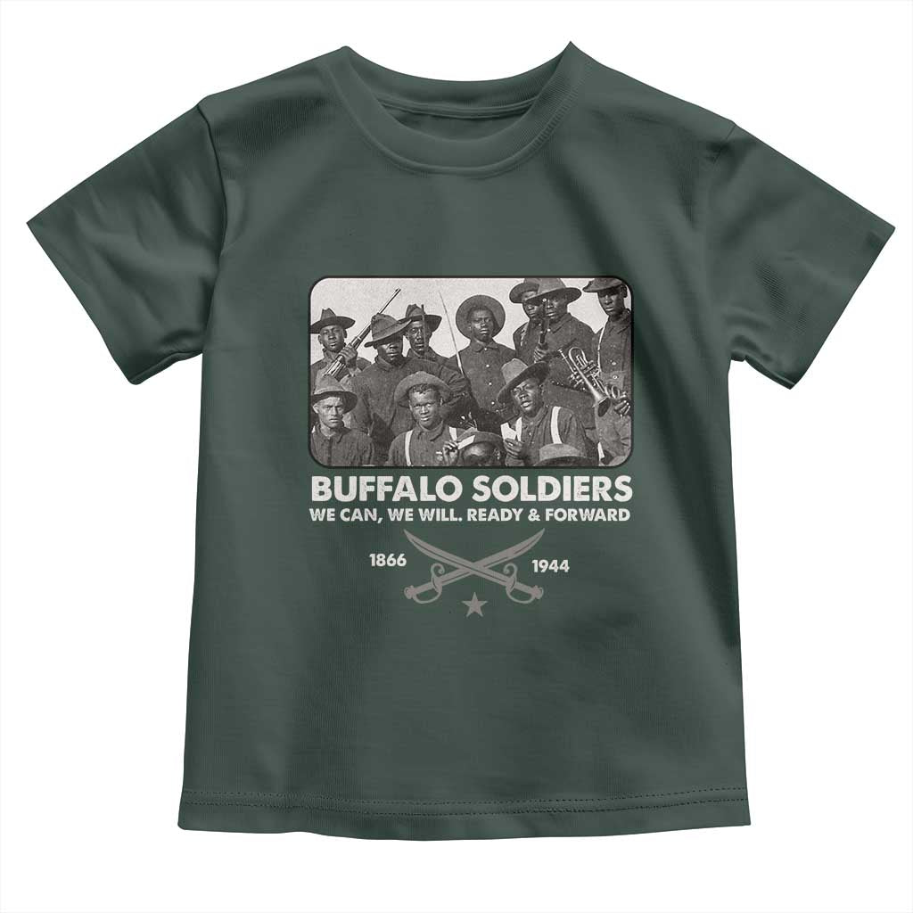 Buffalo Soldiers Toddler T Shirt We Can We Will Ready Forward Black History