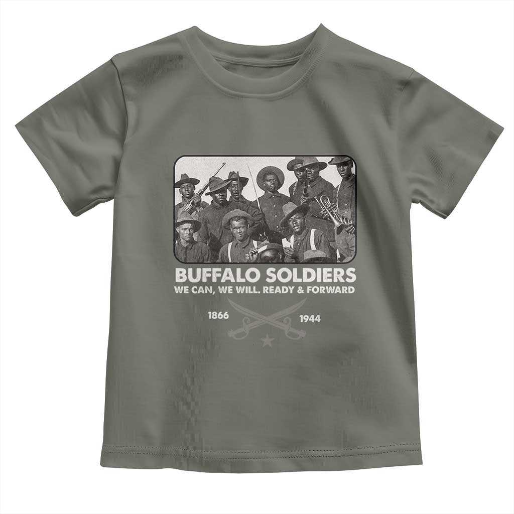 Buffalo Soldiers Toddler T Shirt We Can We Will Ready Forward Black History